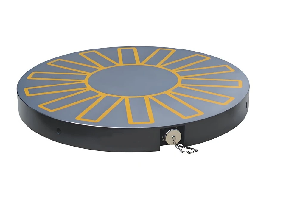 Ronde elektro-permanente magnetische boorkop met radiale polen